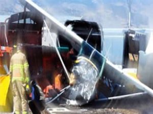 Norveç'de Cessna 172 tipi uçak düştü