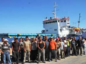 Gazimagusa'da limanda 120 işçi iş bıraktı