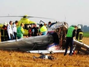 Hollanda'da Cessna tipi iki uçak çarpıştı