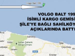 Volgo Balt 199 adlı gemi Şile'de battı