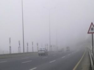 Düzce'de yoğun sis trafiği engelliyor