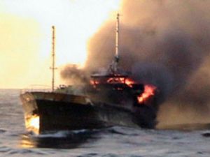 Balıkçı gemisinde yangın: 9 balıkçı öldü