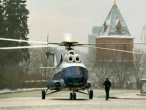 Kremlinde helikopter pisti inşa edildi