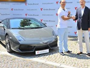 Yandex'in Lamborghini'si Gaziantep'e gitti
