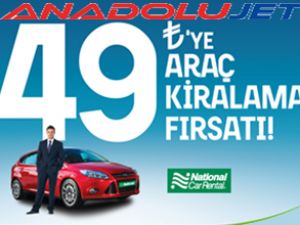 AnadoluJet'ten araç kiralama kampanyası