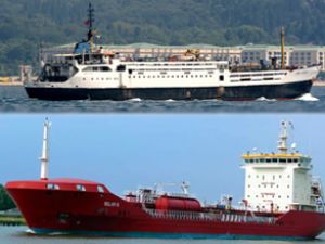 Marmara Denizi'nde iki gemi çatıştı