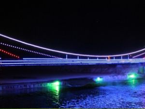 Bayburt'un Boğaziçi Köprüsü göz kamaştırıyor