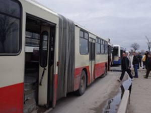 Ankara'da zincirleme otobüs kazası