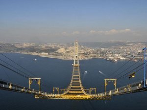 İzmit Körfez Geçişi Asma Köprüsü'nde sona yaklaşılıyor