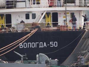 Rus askeri kargo gemisi, VOLODGA - 50 Çanakkale Boğazı'ndan geçti