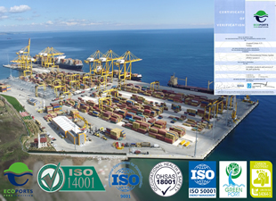 Asyaport, Türkiye'nin ilk ECOPORT PERS sertifikalı limanı oldu