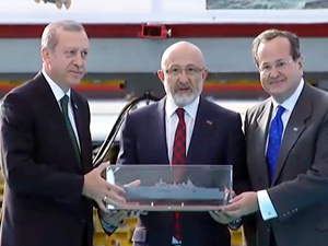 TCG ANADOLU'nun sac kesimi, Erdoğan'ın katılımıyla gerçekleştirildi