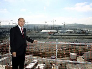 Cumhurbaşkanı Erdoğan 3. Havalimanı inşaatını inceledi