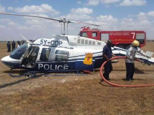 Kenya'da polis helikopteri düştü