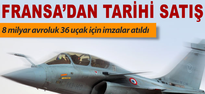 Fransa'dan 8 milyar avroluk uçak satışı