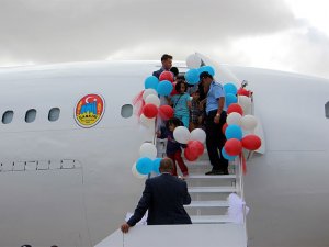 Uçak kütüphane hizmete açıldı