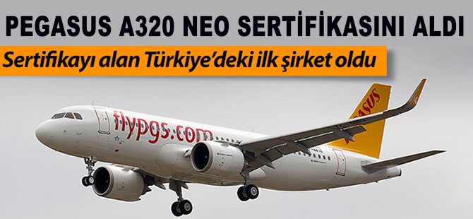 Pegasus sertifikayı aldı