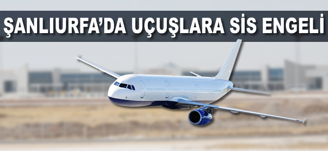 Şanlıurfa'da uçuşlara sis engeli