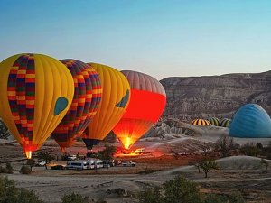 Kapadokya'da balon uçuşları iptal edildi