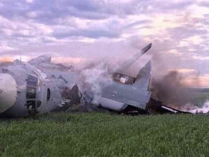 Rusya'da Antonov düştü: 1 kişi öldü, 4 kişi yaralandı