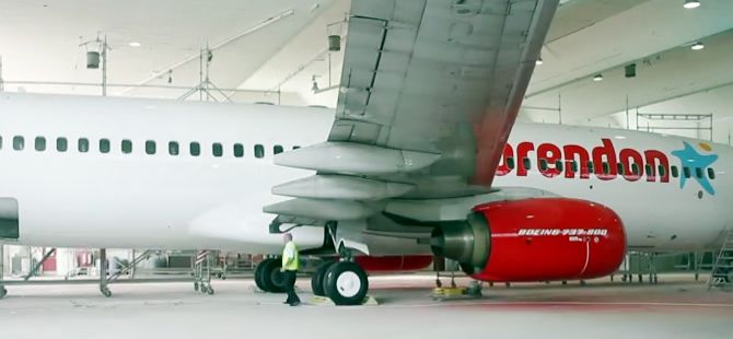 Coredon'un uçağı böyle boyandı